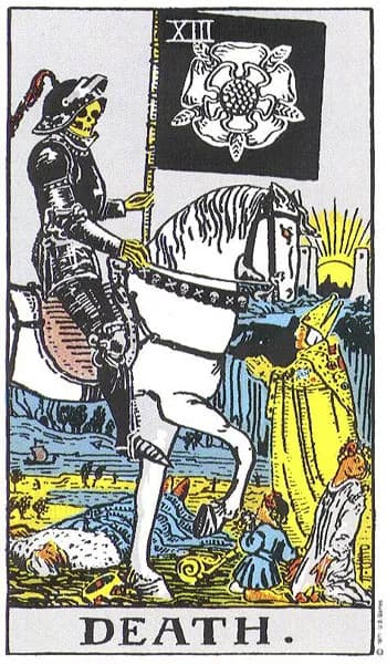 Rider-Waite tarot card: Death (Death)