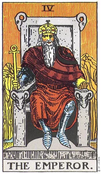 Rider-Waite tarot card: The Emperor (The Emperor)