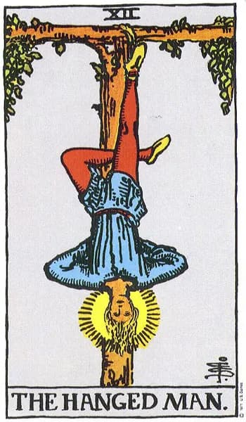 Rider-Waite tarot card: The Hanged Man (The Hanged Man)