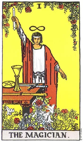 Rider-Waite tarot card: The Magician (The Magician)